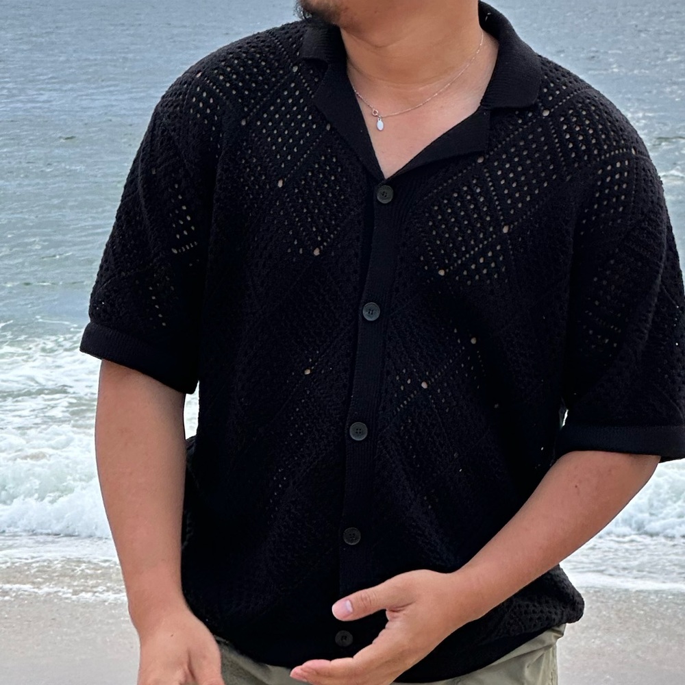 zara’s see thru men shirt